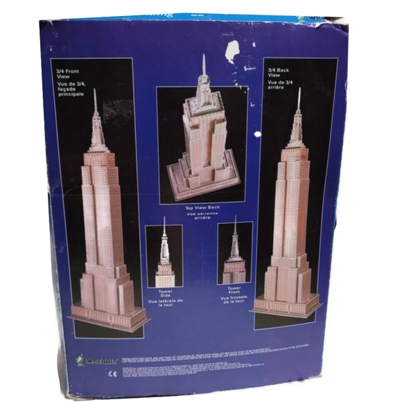 Wrebbit Puzz-3D 902 Piece 3D Puzzle Empire State Buildimg Bagged Complete. - Picture 2 of 4